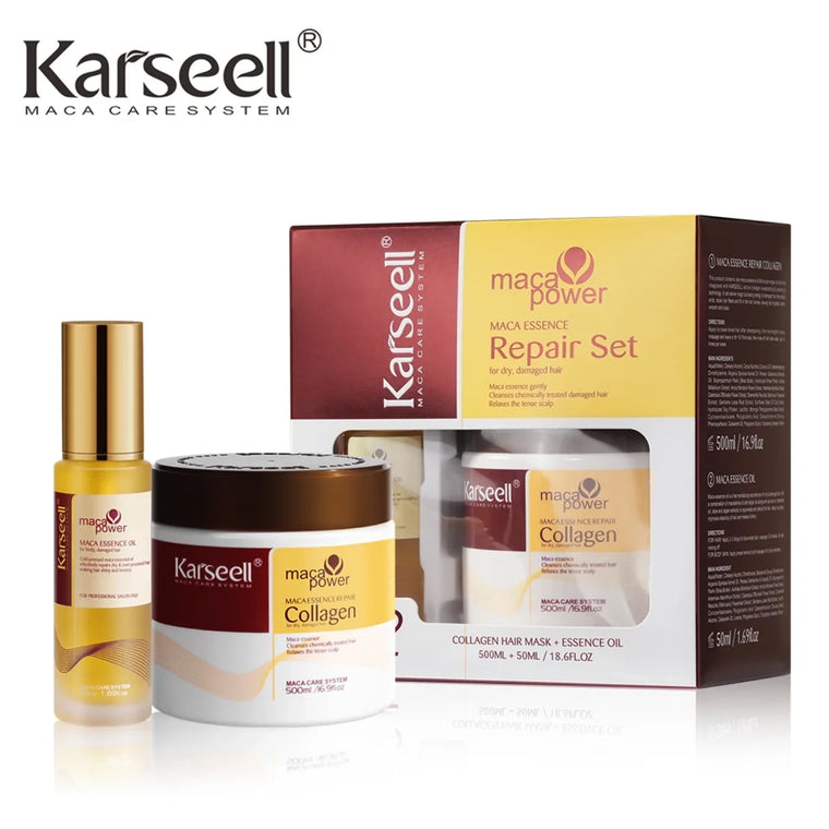 Rituel Maca & Collagène – Masque 500 ml + Huile 50 ml