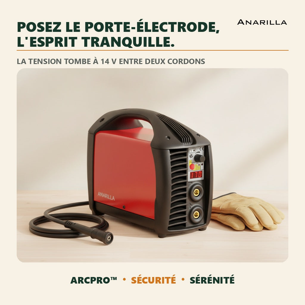 ArcPro™ — Posez le porte-électrode, l'esprit tranquille.