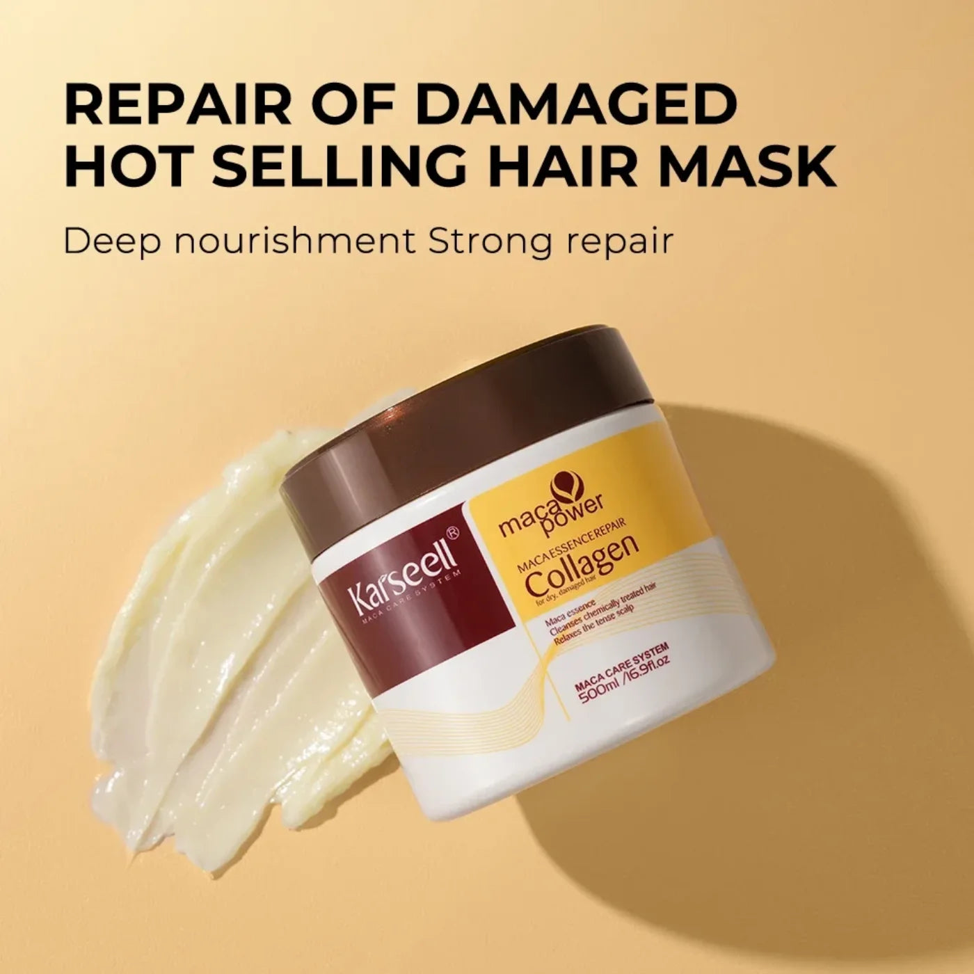 Rituel Maca & Collagène – Masque 500 ml + Huile 50 ml