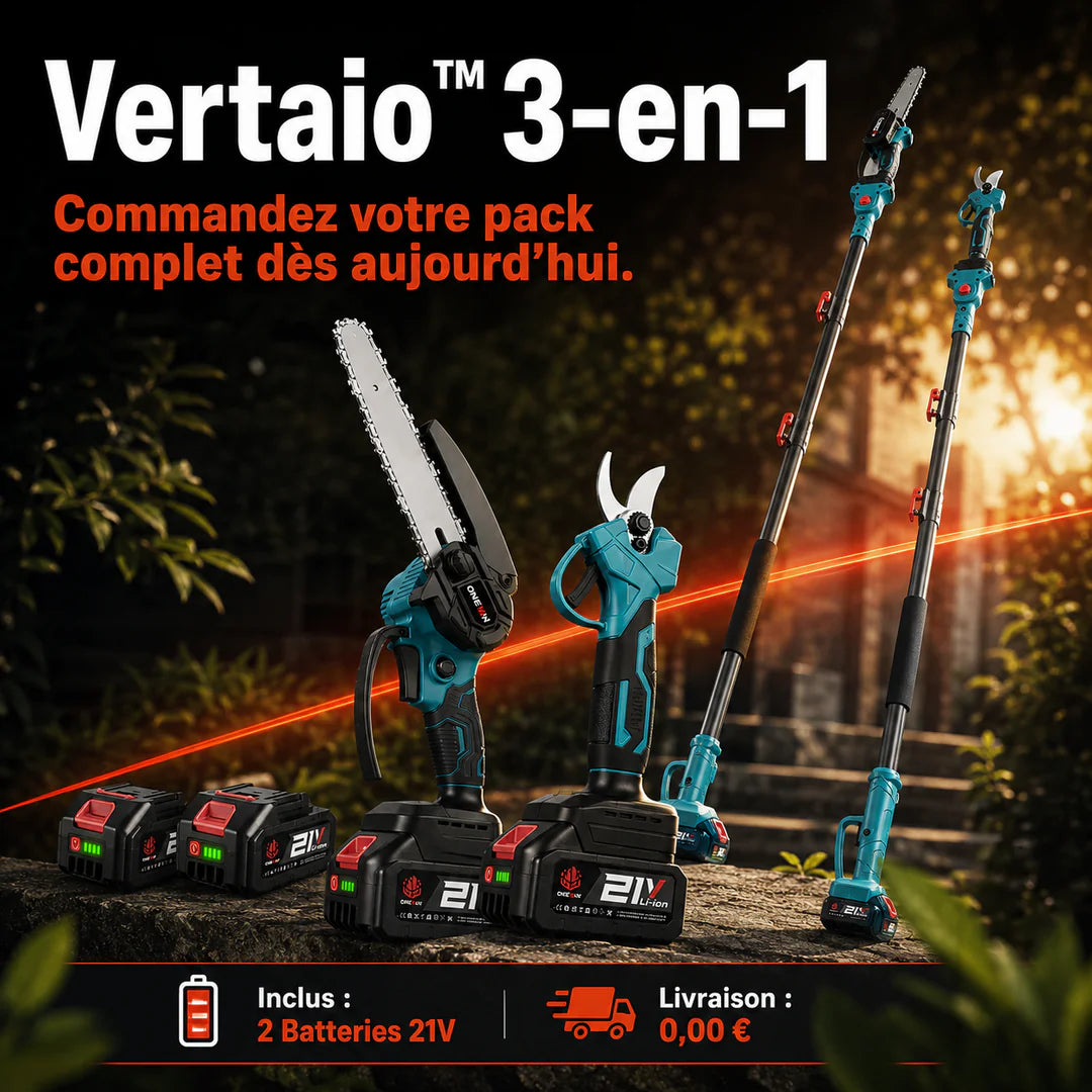 Vertaio™ – Sécateur électrique 3-en-1