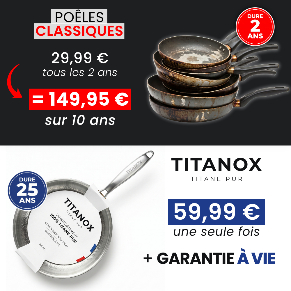 Poêle Anarilla® en titane pur