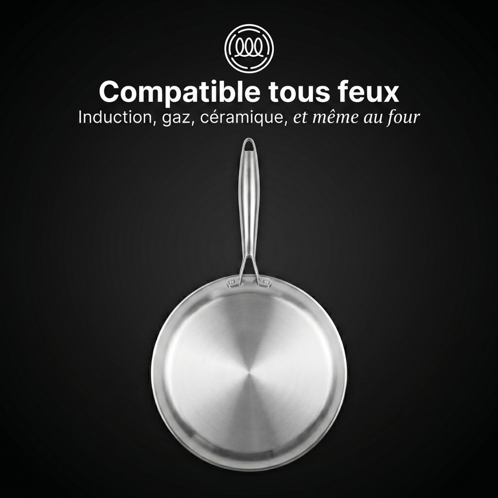 Crêpière Anarilla® 28 cm en titane