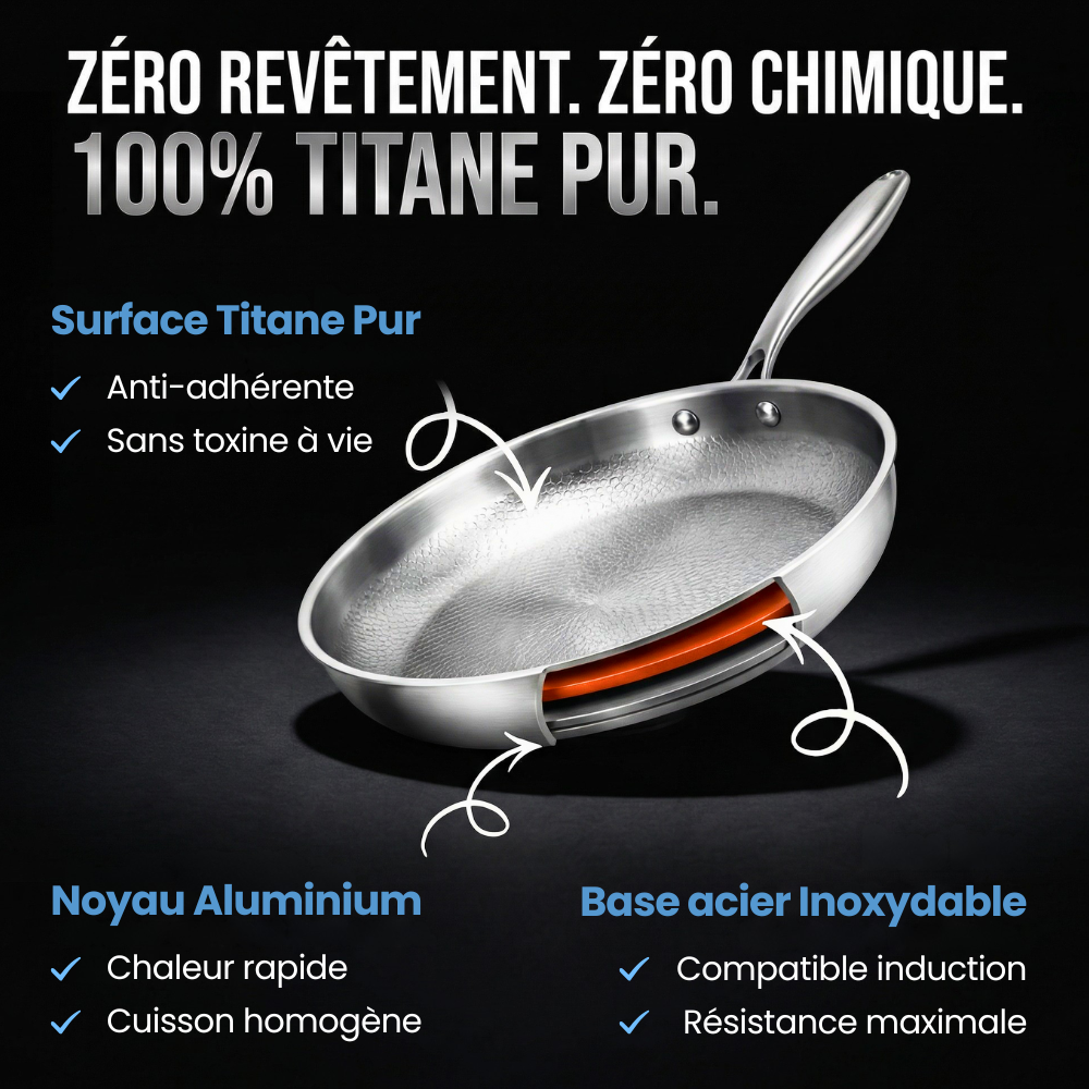 Poêle Anarilla® en titane pur