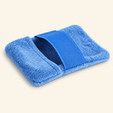 Gant nettoyant bleu en microfibre