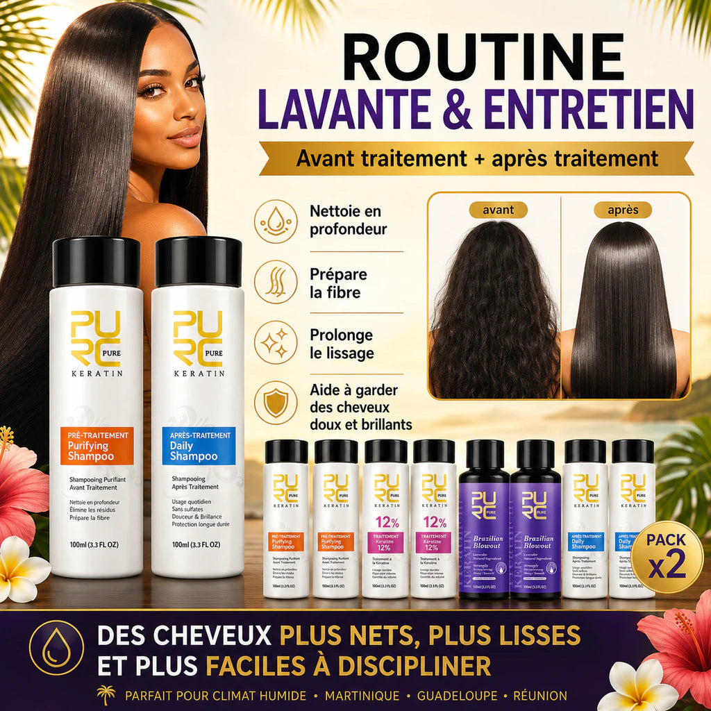 Protocole Kératine 12 % – Kit complet x2