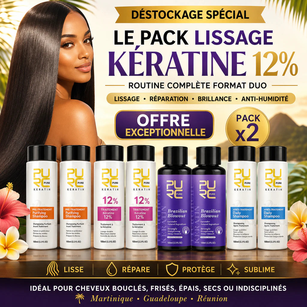Protocole Kératine 12 % – Kit complet x2
