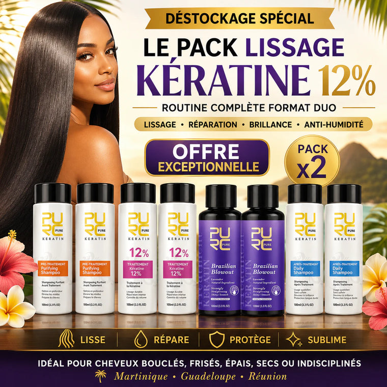 Protocole Kératine 12 % – Kit complet x2