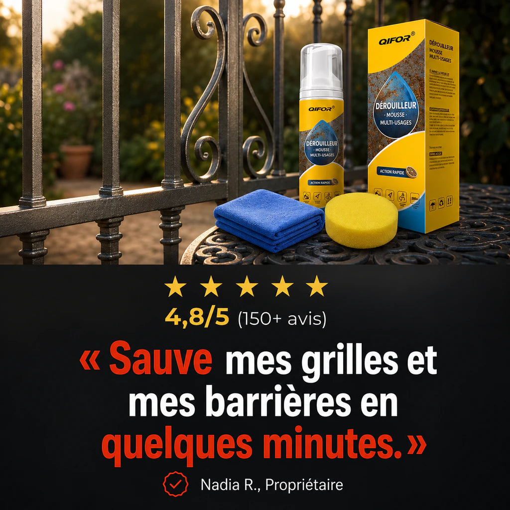 Mousse Nettoyante Anti-Rouille Express – Multi-usage 150 ml