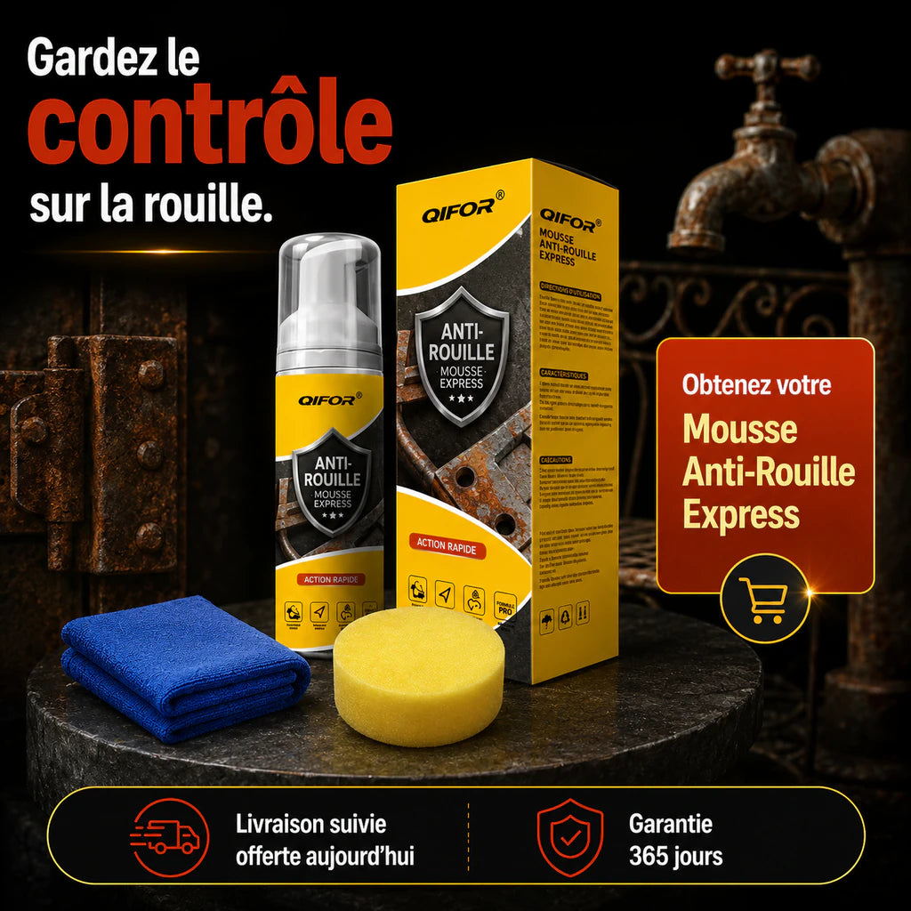 Mousse Nettoyante Anti-Rouille Express – Multi-usage 150 ml